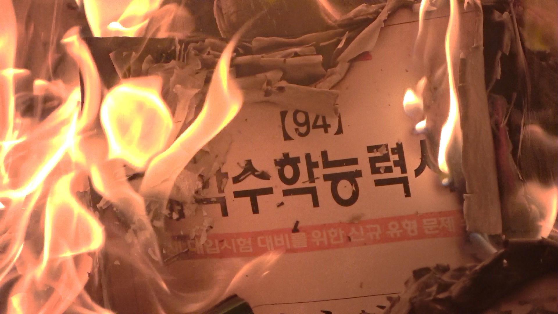 불타는 대학수학능력시험 자료